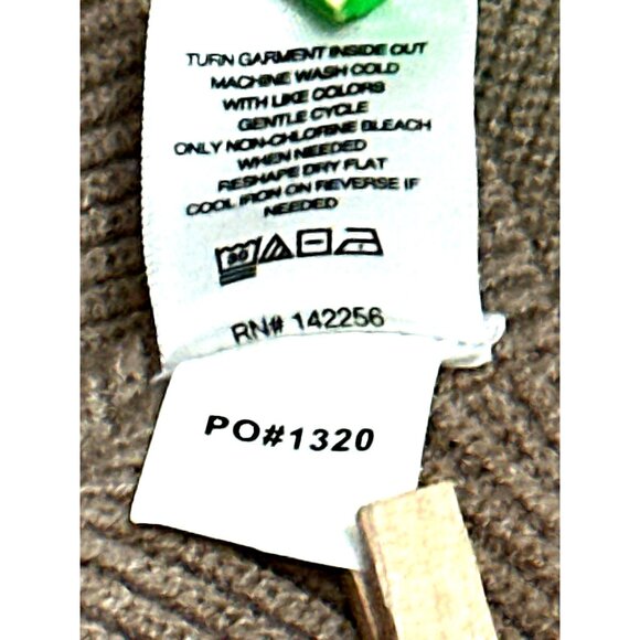 Figs Size Medium Tan Brown Ribbed Pocket Sweater Minimalist City Casual Style - Picture 12 of 12